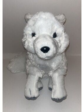 Wild Republic Arctic Fox Approx 12" Plush White Stuffed Animal Realistic Wolf